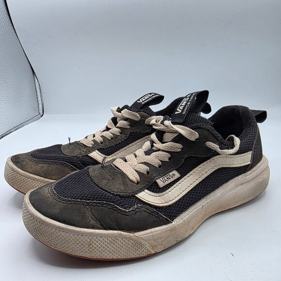 Vans UltraRange Youth Size 3 Black Casual Skate Shoes Running Walking School - Picture 4 of 13